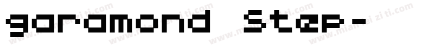 garamond step字体转换